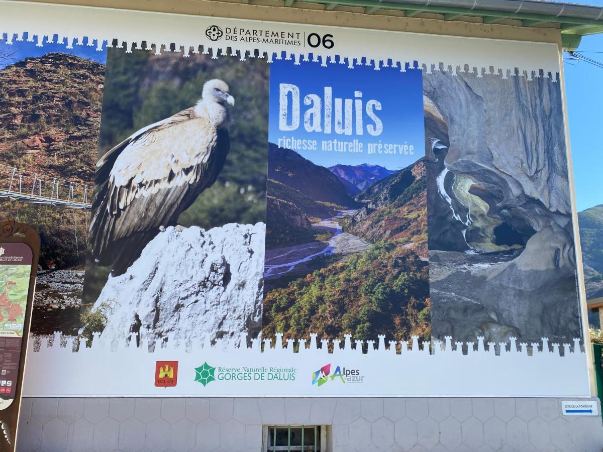 Gite De La Fontaine Gorges De Daluis Eksteriør billede
